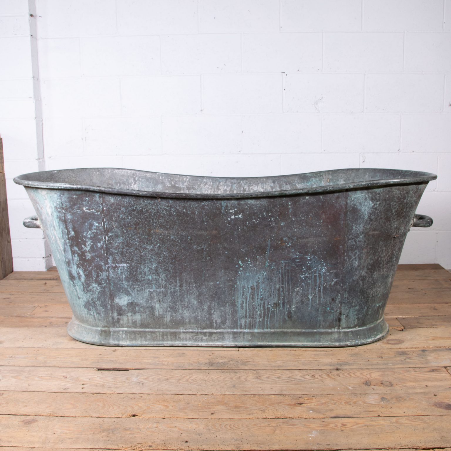 Antique Copper Bathtub with Handles Antique French Baths Ltd