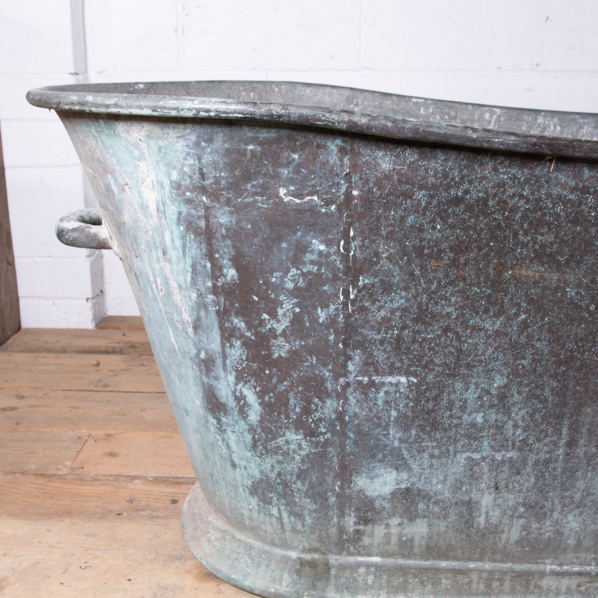 Antique Copper Bathtub with Handles Antique French Baths Ltd