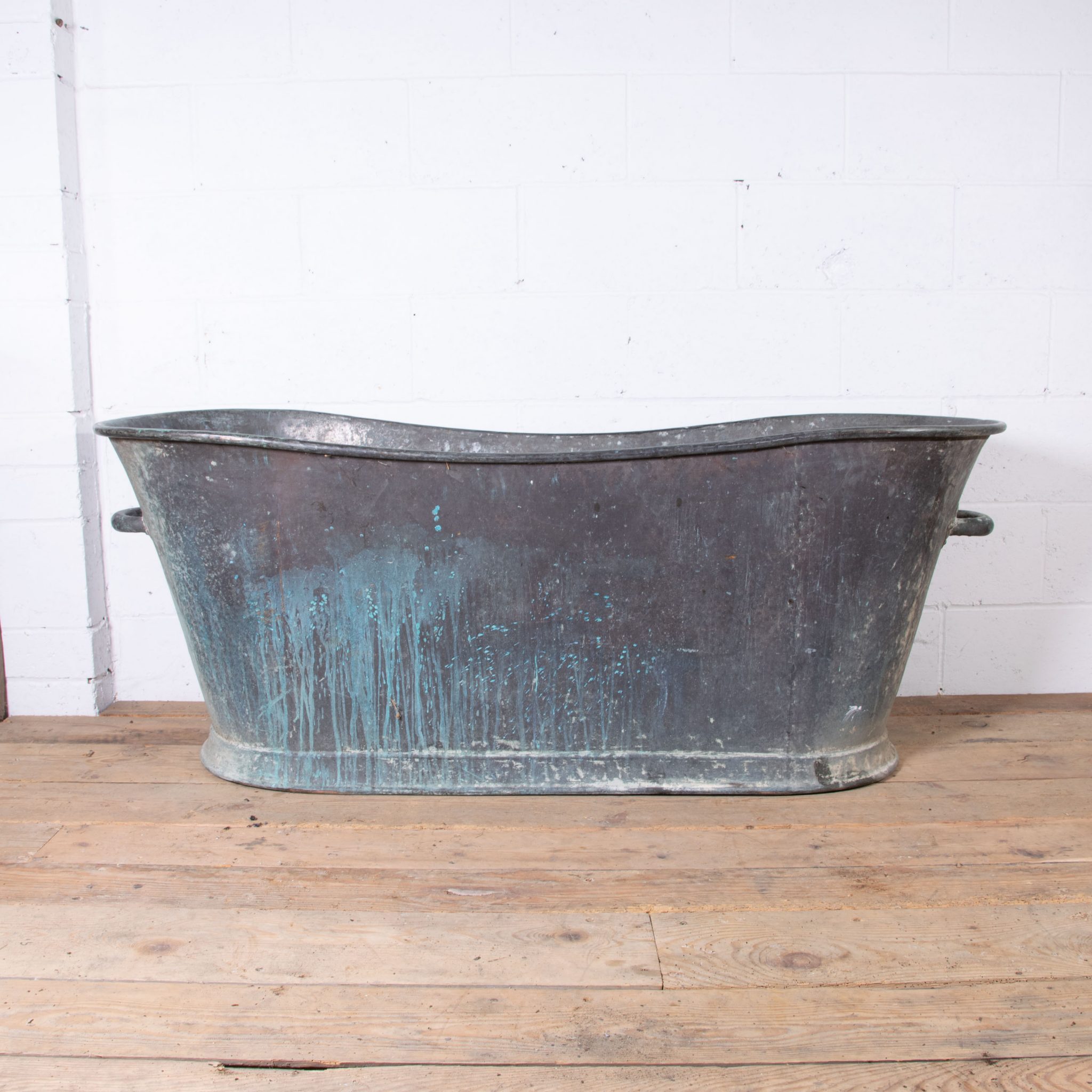 Antique Copper Bathtub with Handles Antique French Baths Ltd