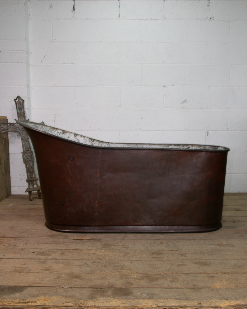 Antique copper slipper Bath