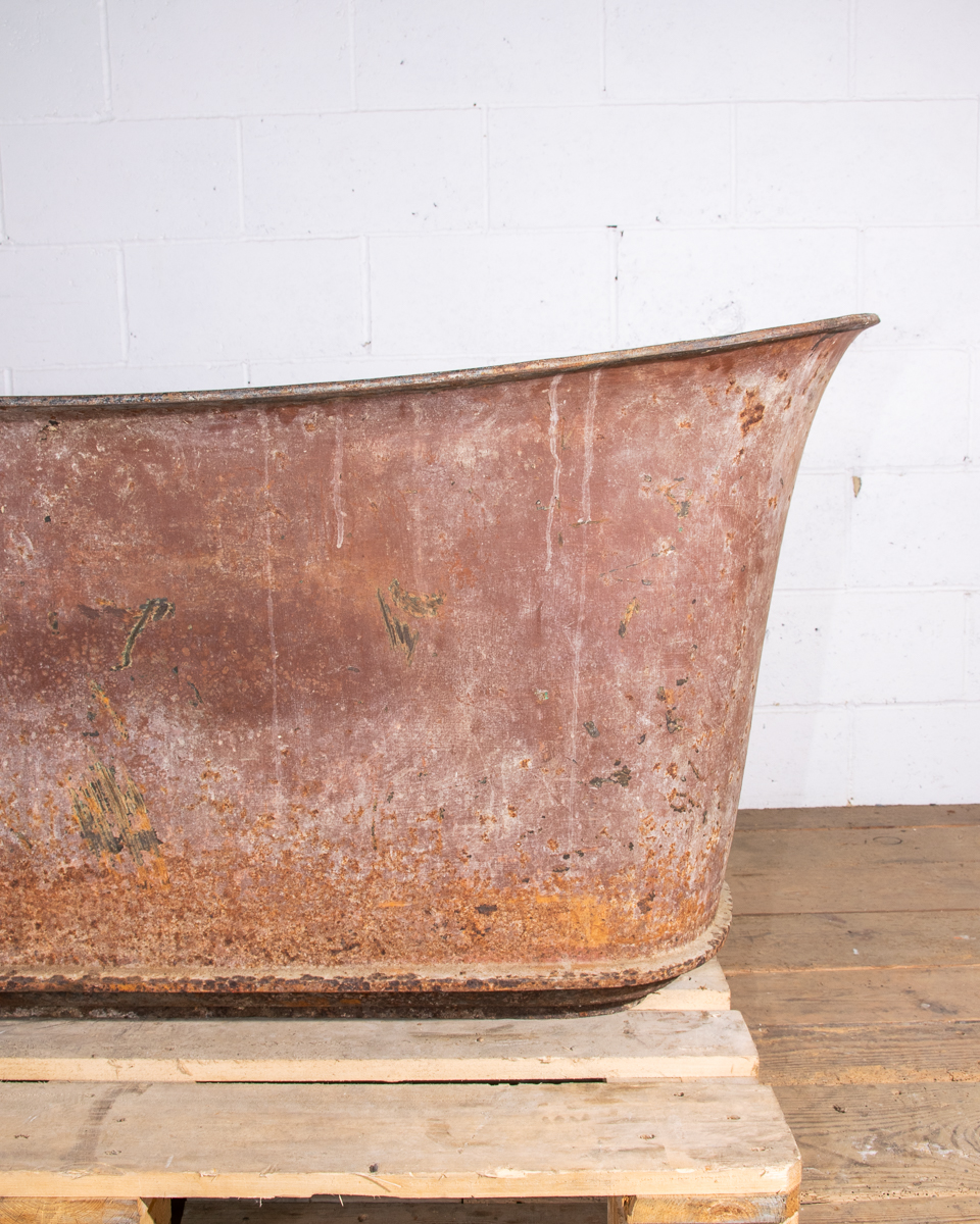 Antique French Cast Iron Empire Bath-4