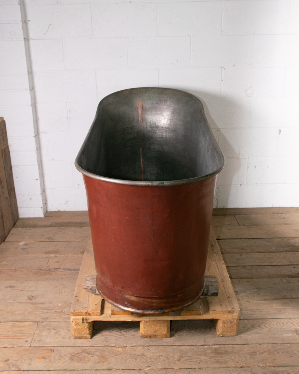 Antique French Copper Bath-12