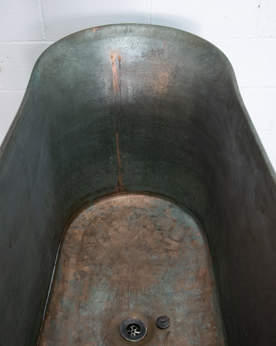 Antique French Copper Bath-14