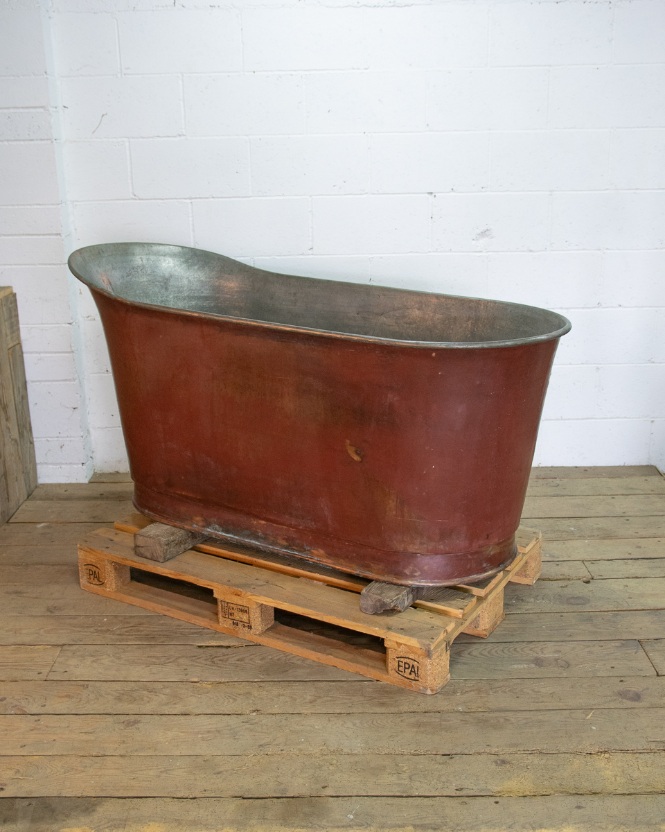 Antique French Copper Bath-18