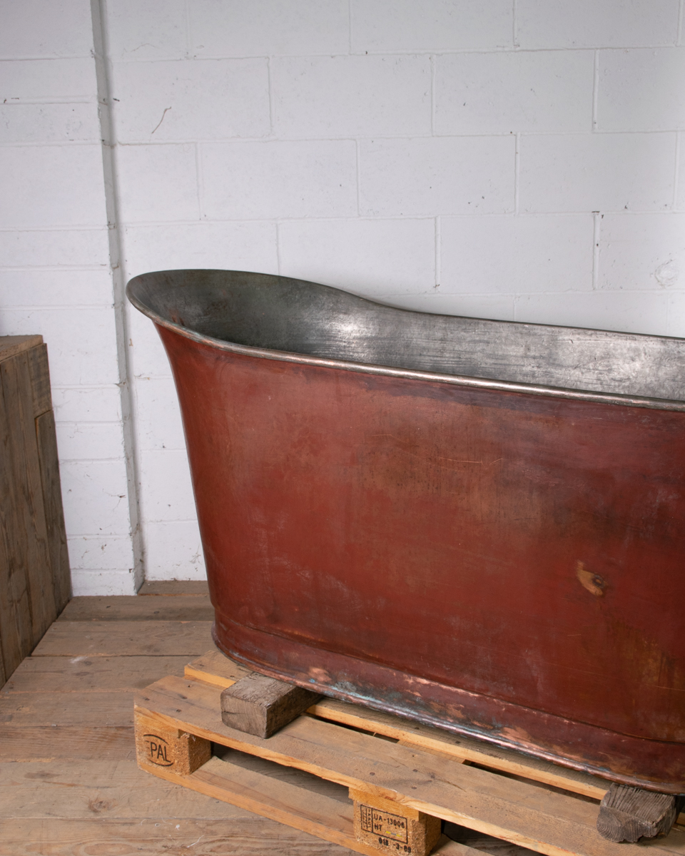 Antique French Copper Bath-21