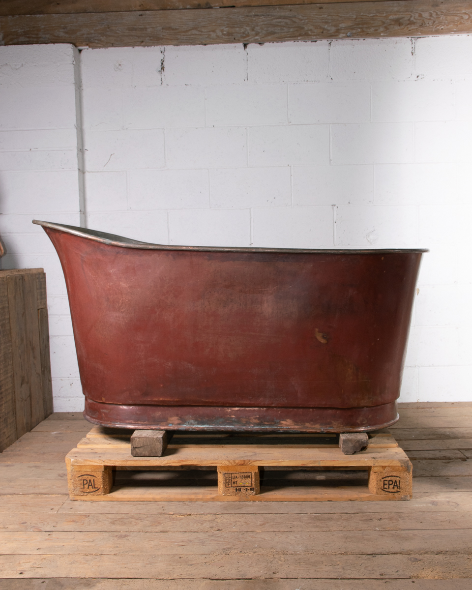 Antique French Copper Bath-22