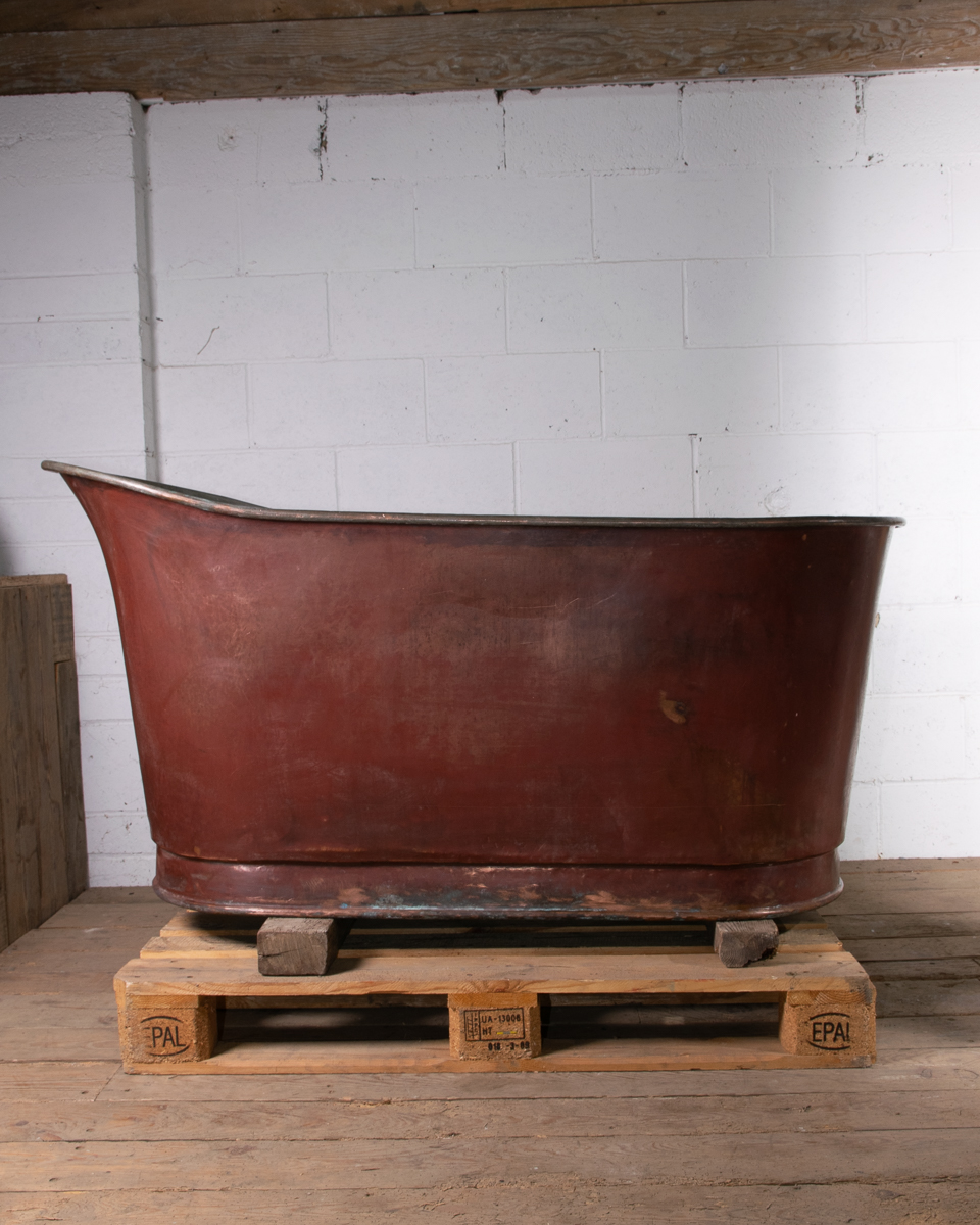 Antique French Copper Bath-23