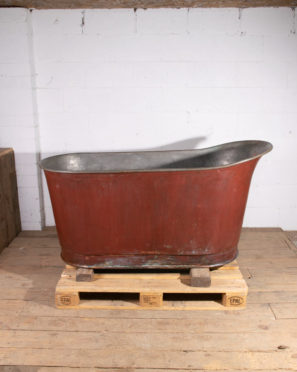 Antique French Copper Bath