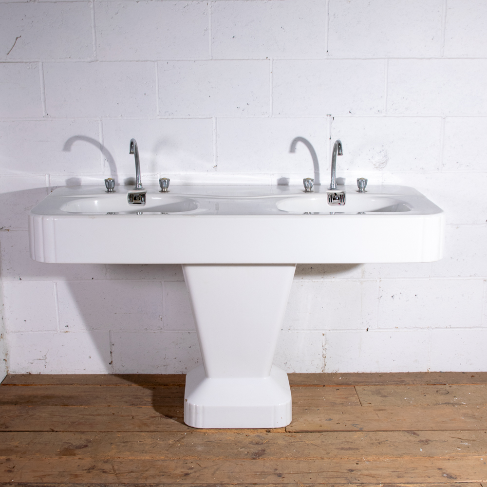 Porcher Art Deco Double Vanity Basin-12