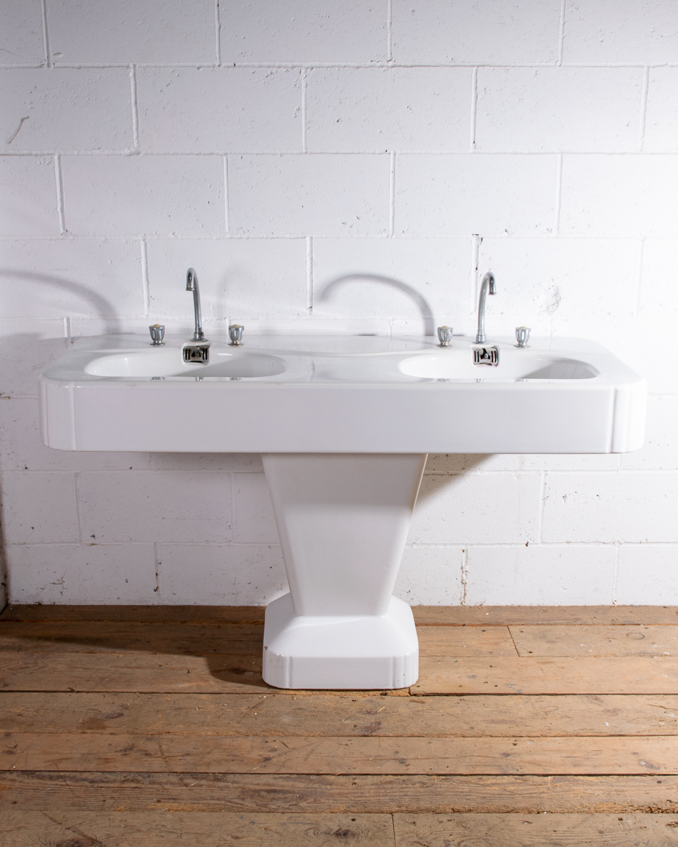 Porcher Art Deco Double Vanity Basin-2