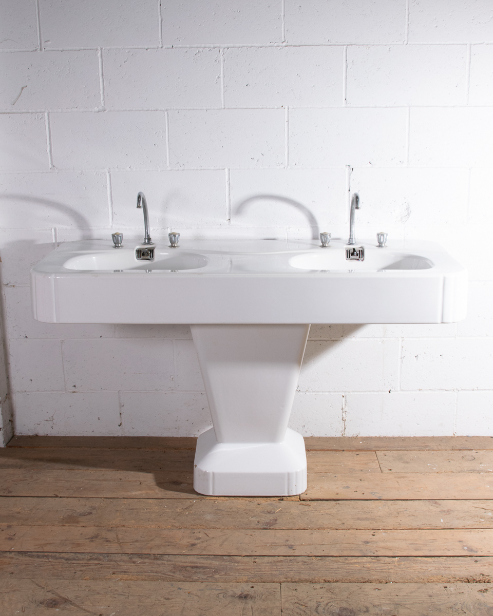Porcher Art Deco Double Vanity Basin-4