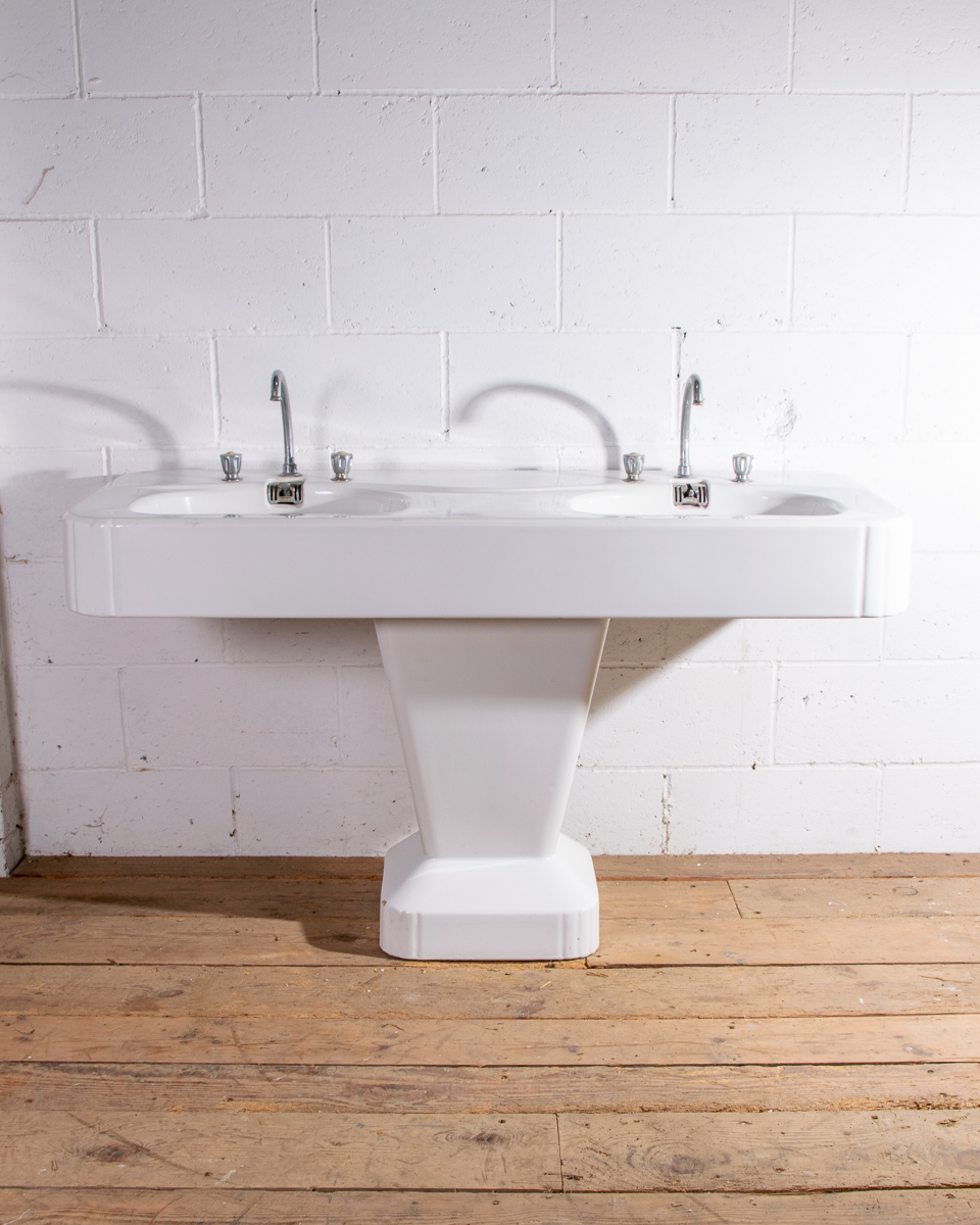 Porcher Art Deco Double Vanity Basin-5