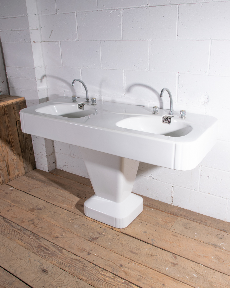 Porcher Art Deco Double Vanity Basin-6