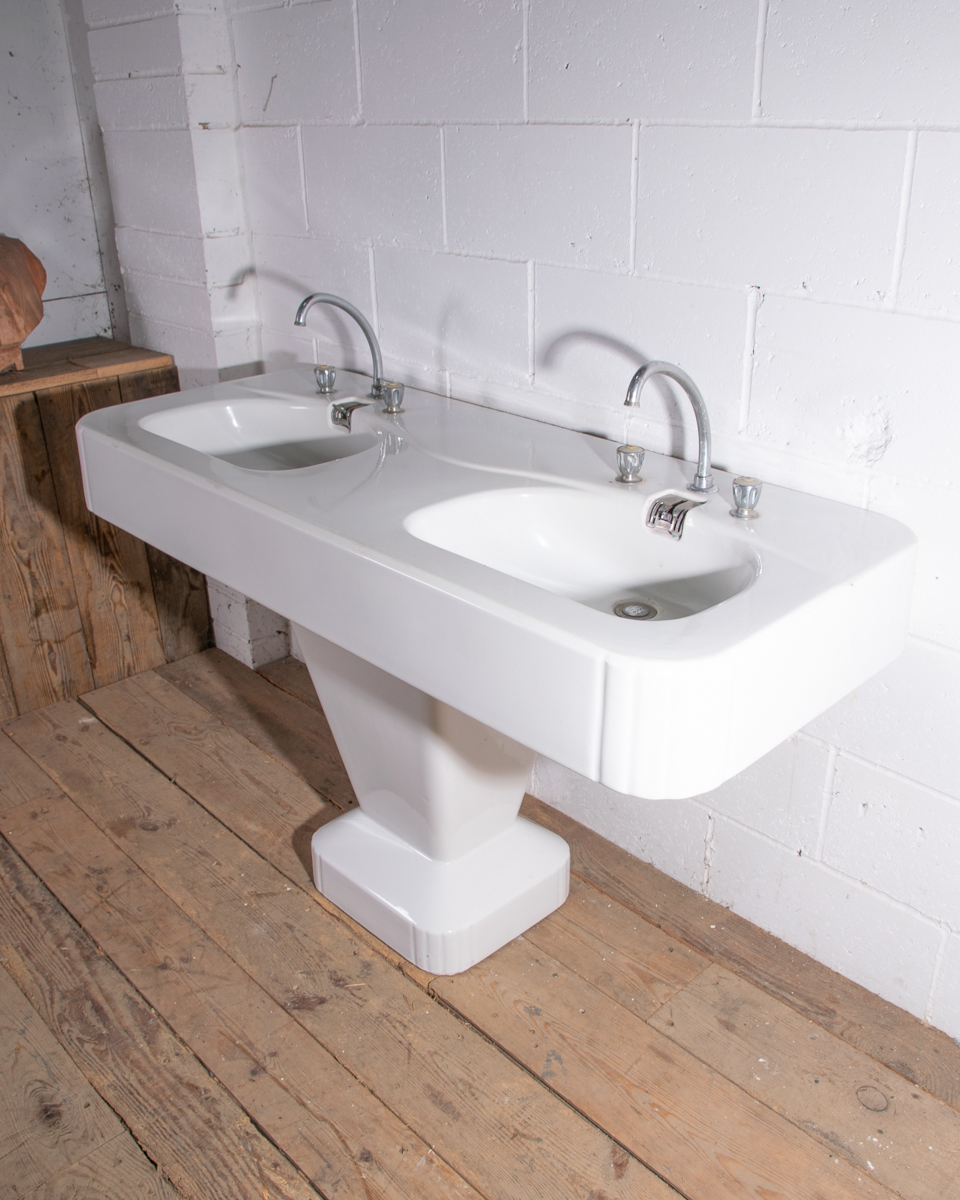Porcher Art Deco Double Vanity Basin-7
