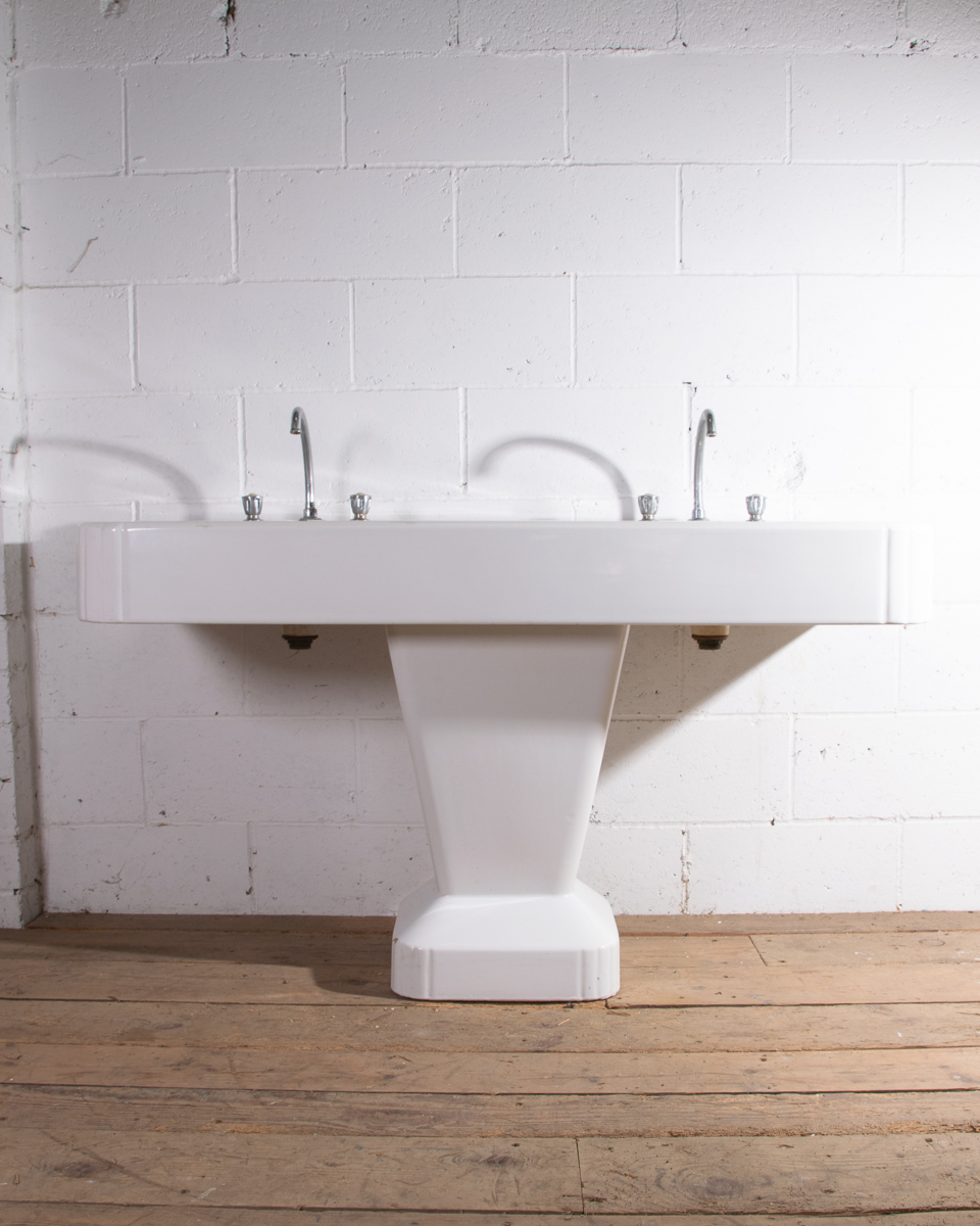 Porcher Art Deco Double Vanity Basin-9